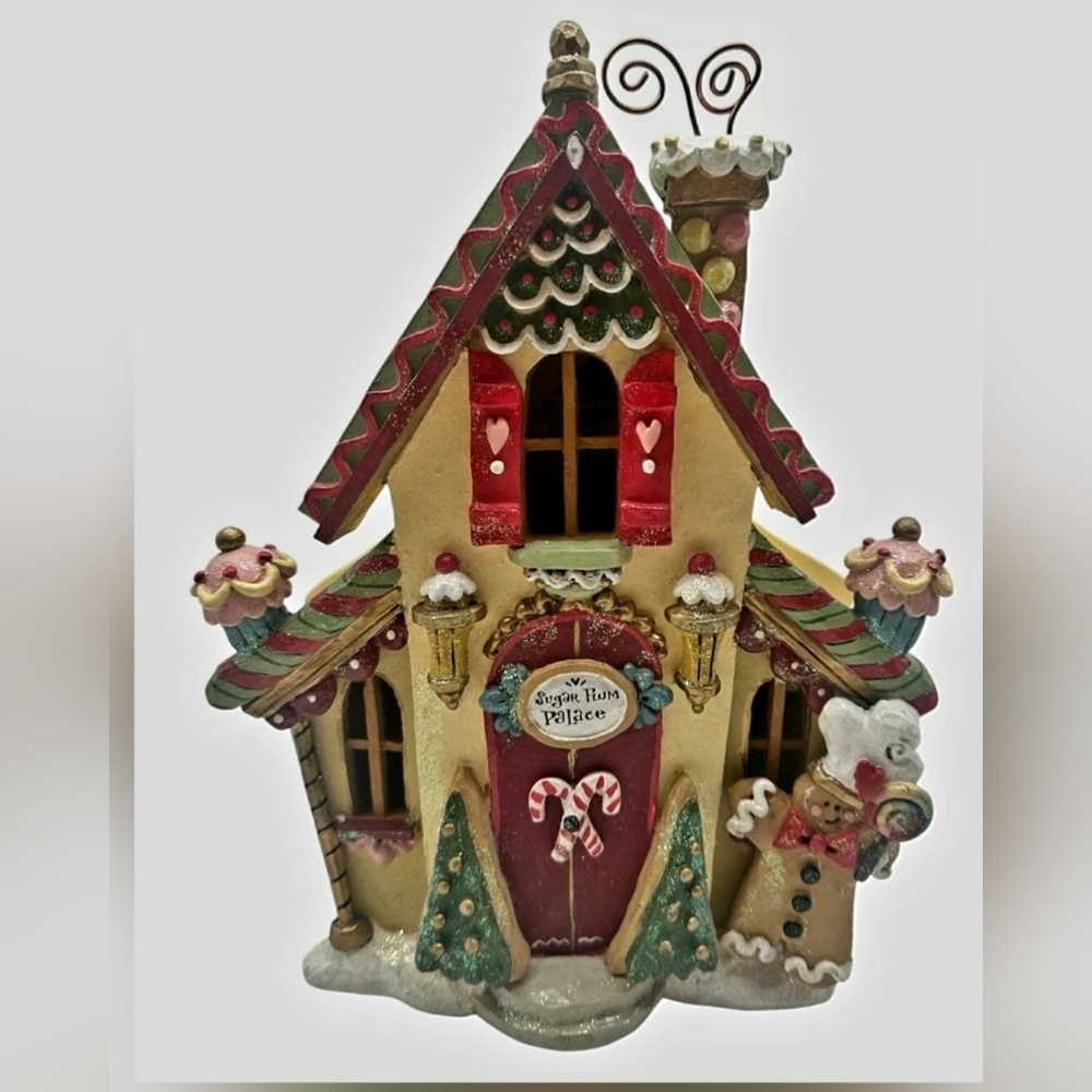 Kurt Adler Sugar Plum Palace LIGHTED house